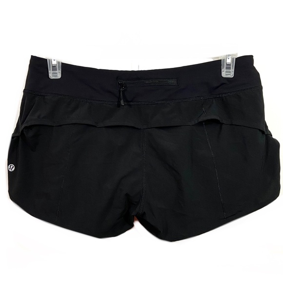 Lululemon Black Lined Activewear Running Shorts - Picture 1 of 5